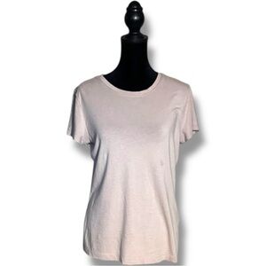 Banana Republic Light Pink Short Sleeve Crew Neck Lightweight Casual Tee